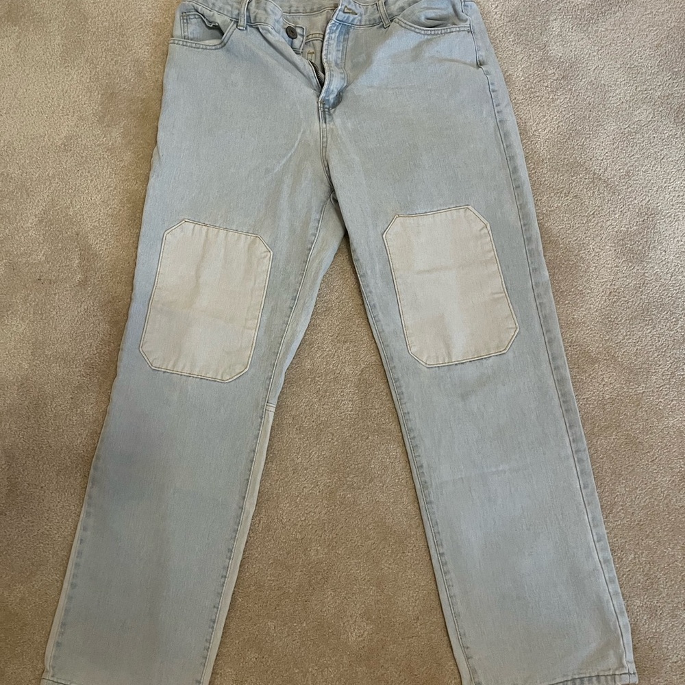 SHEIN Light Blue Denim with Stitch Details